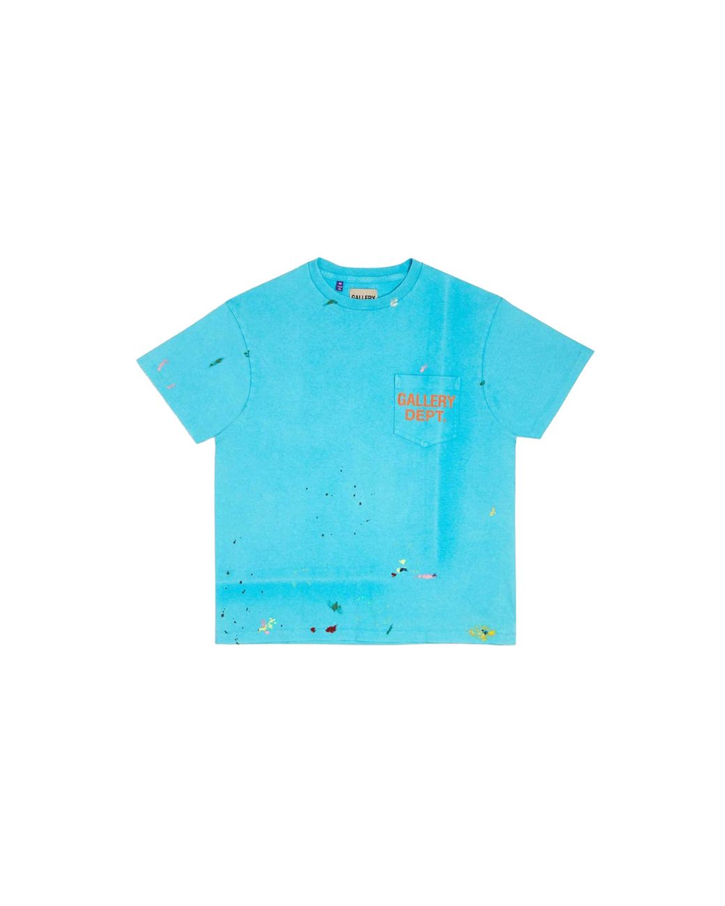 GALLERY DEPT. Blue Vintage Logo Painted T-Shirt Gd041" for men