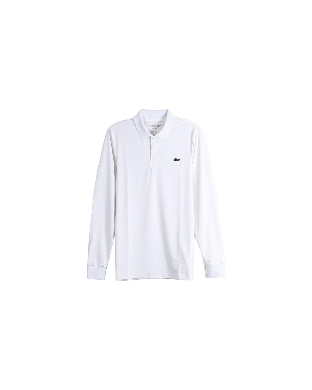 Lacoste Black Regular Fit Ultra Dry Long Sleeved Golf Polo Shirt Dh3185 001" for men