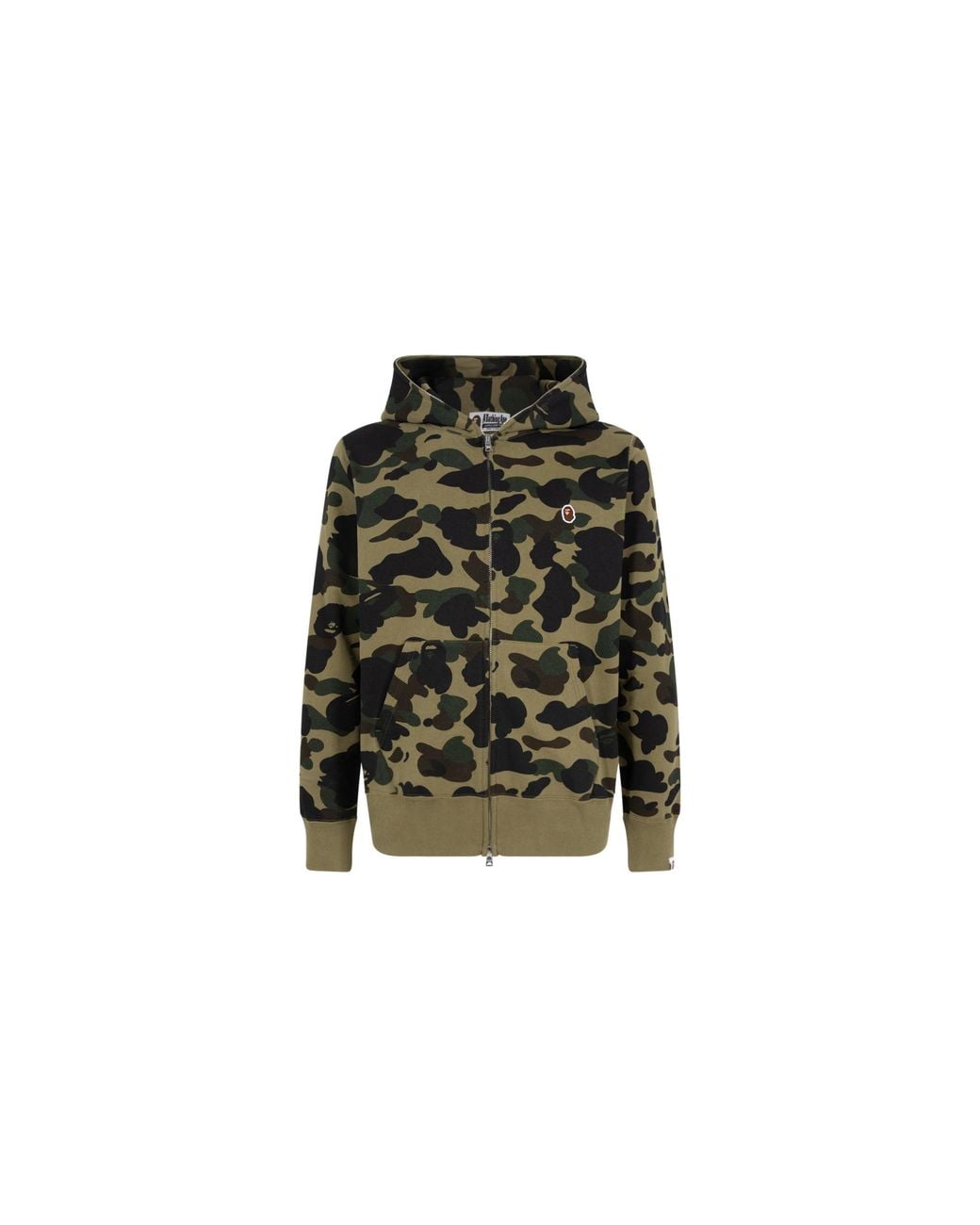 A Bathing Ape Black 1St Camo One Point Full Zip Hoodie "Camo" 0Zxswm115017I Grx" for men