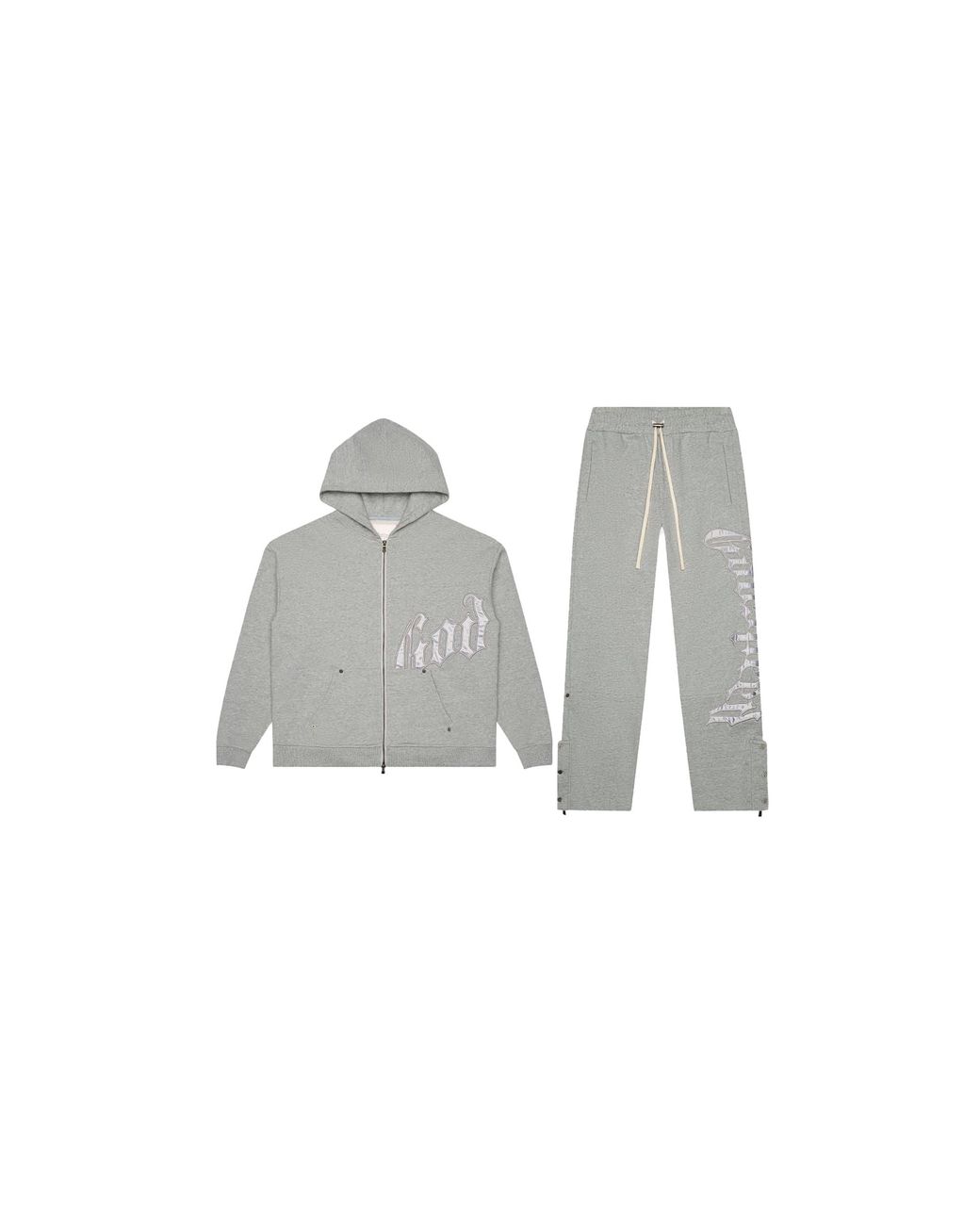 GODSPEED NEW YORK Black Og Logo Satin Sweatsuit V2 Og Logo Sweatsuit V 2 Satin Boo M" for men