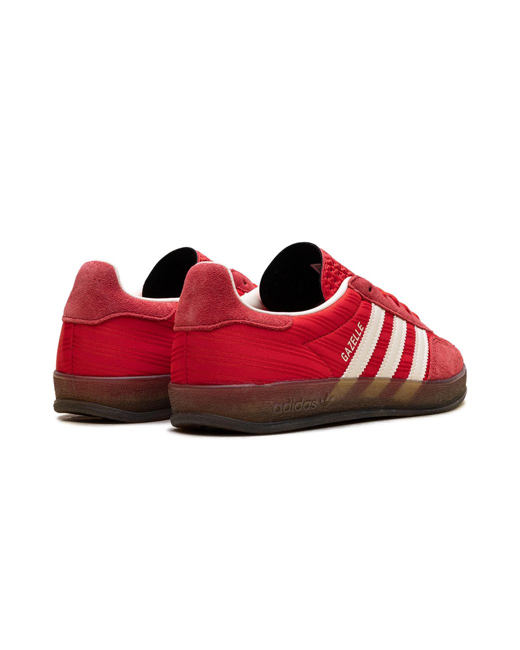 Adidas Red Gazelle Indoor Satin Pinstripe" Js1411"