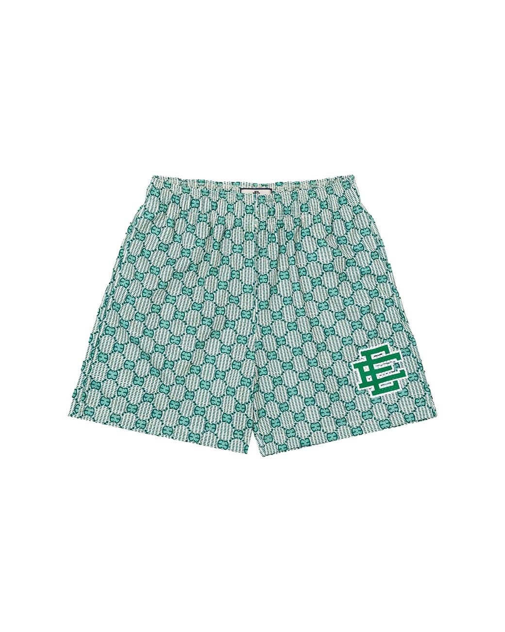 Eric Emanuel Green Gg Monogram Shorts Ee1014" for men