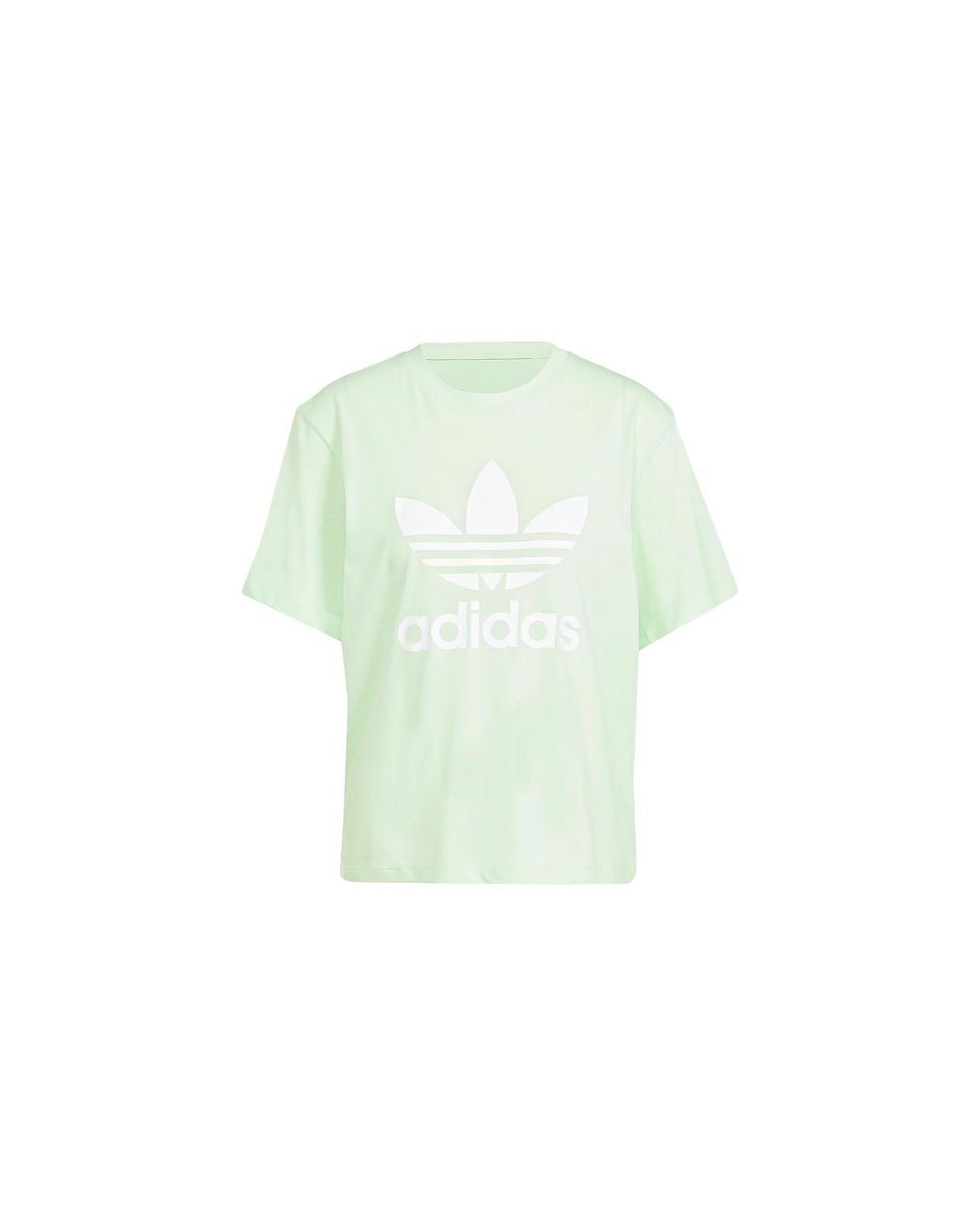 Adidas Black Adicolor Trefoil Boxy T-Shirt Short Sleeve "Semi Spark" In8436"