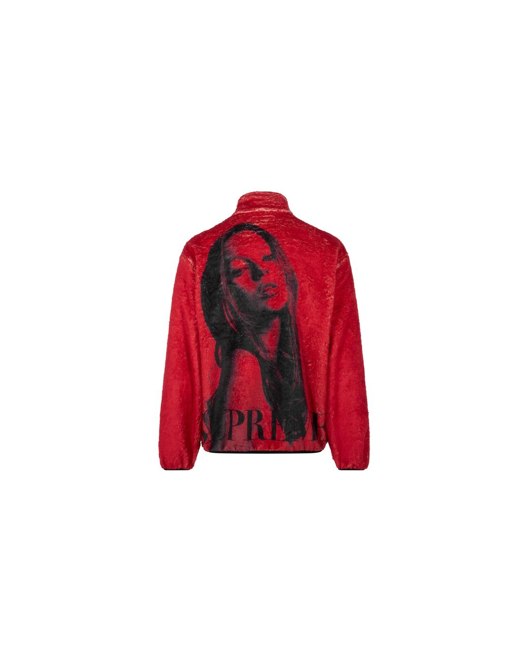 Supreme Red Kate Moss Fleece Jacket "Fw24