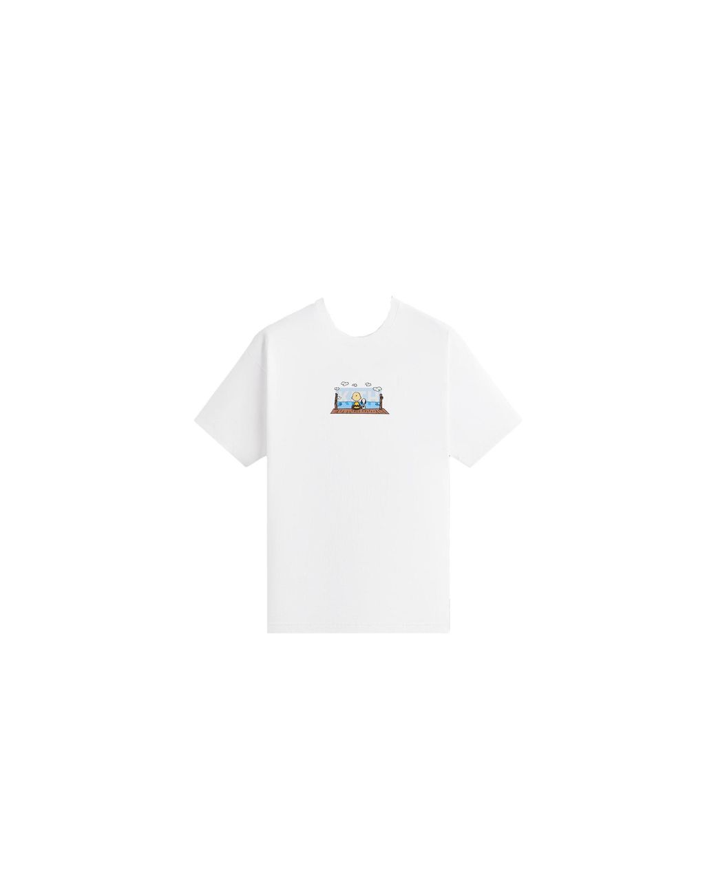 Kith Black For Peanuts Ocean View Classic Logo T-Shirt Khm033386 101" for men