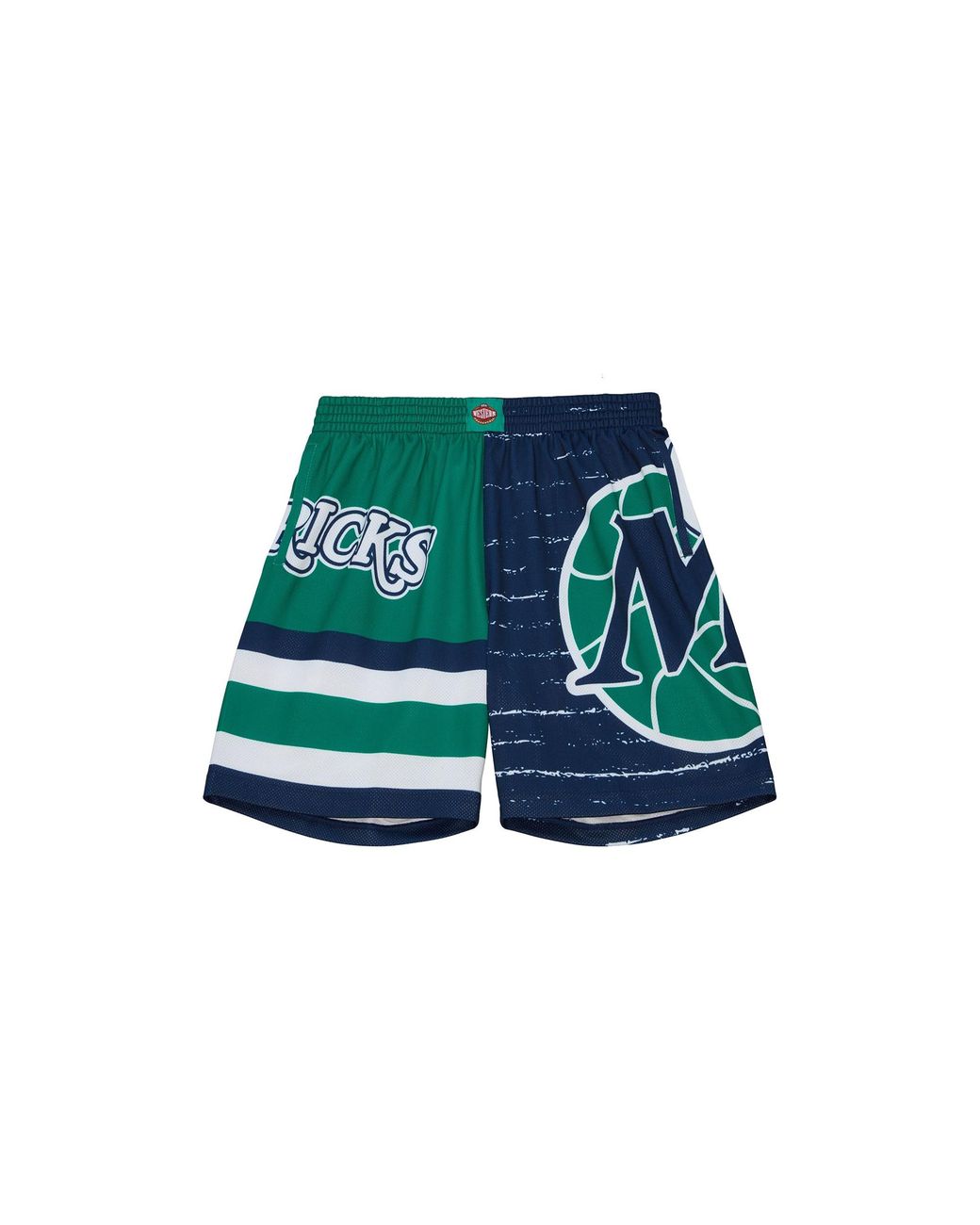 Mitchell & Ness Green Jumbotron 3.0 Shorts "Nba Mavericks" Pshr4984 Dmayypppmtwh" for men