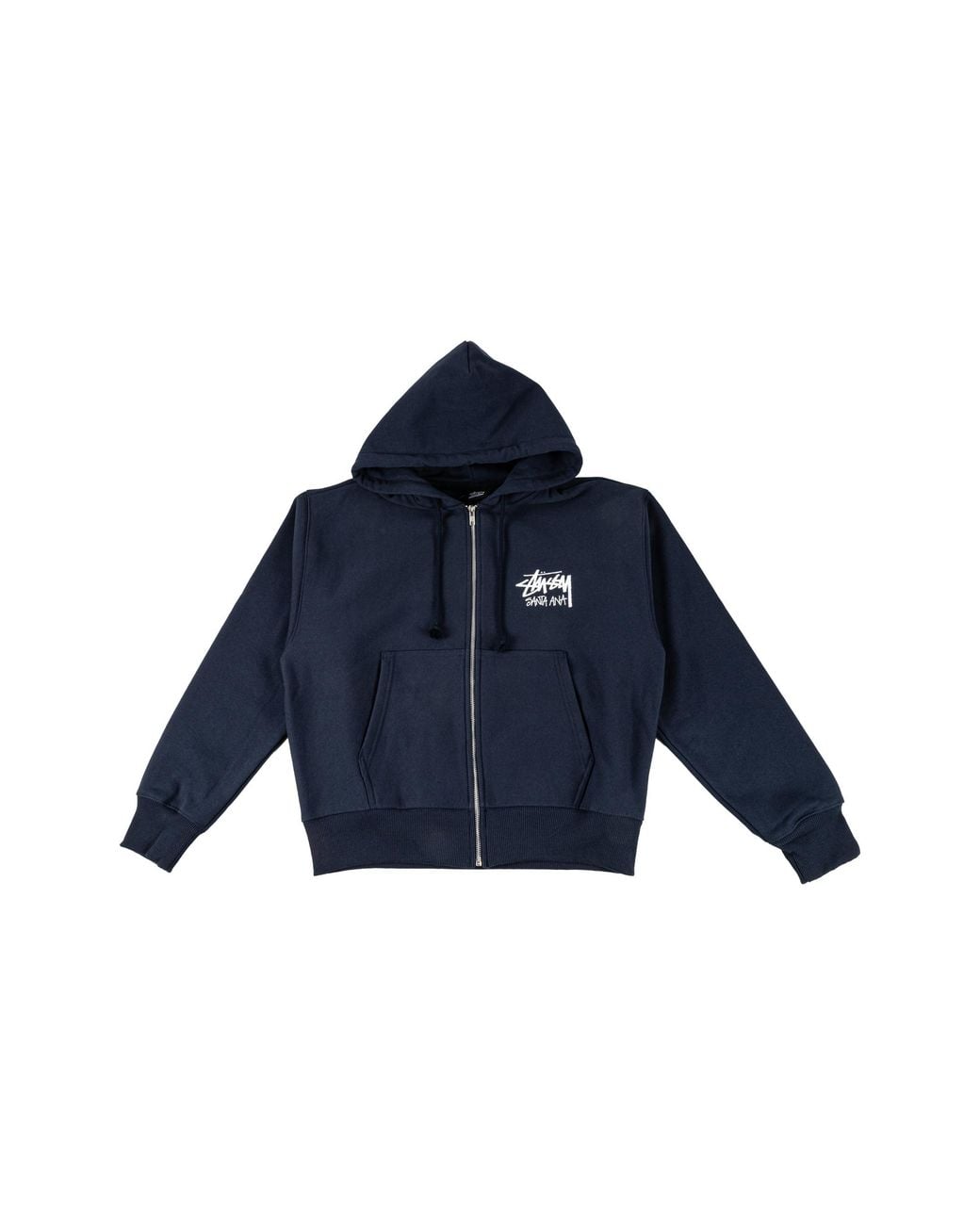 Stussy Blue Santa Ana Zip-Up Hoodie Stus561" for men