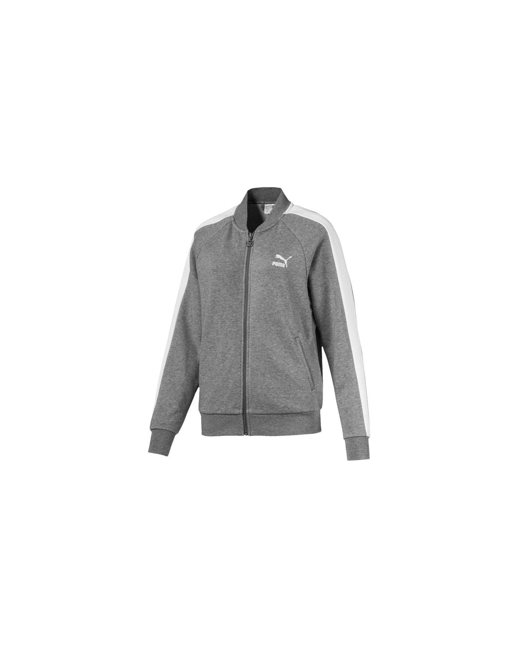 PUMA Black Classics T7 Track Jacket "Medium Heather" 576661 03"