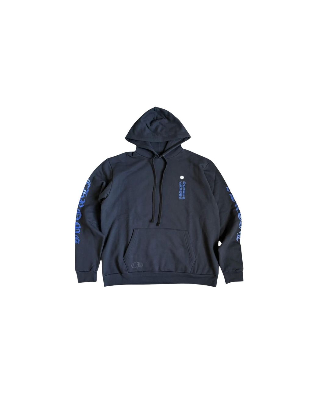 Chrome Hearts Blue Vertical Logo Hoodie Chrm0506" for men