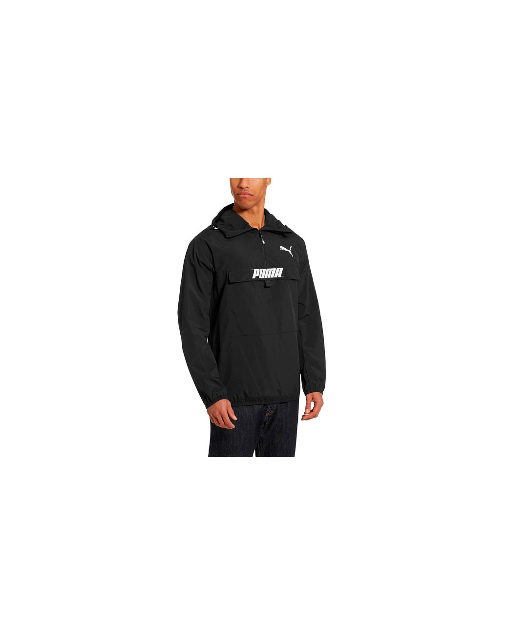 PUMA Black 1/2 Zip Jacket 854061 01" for men