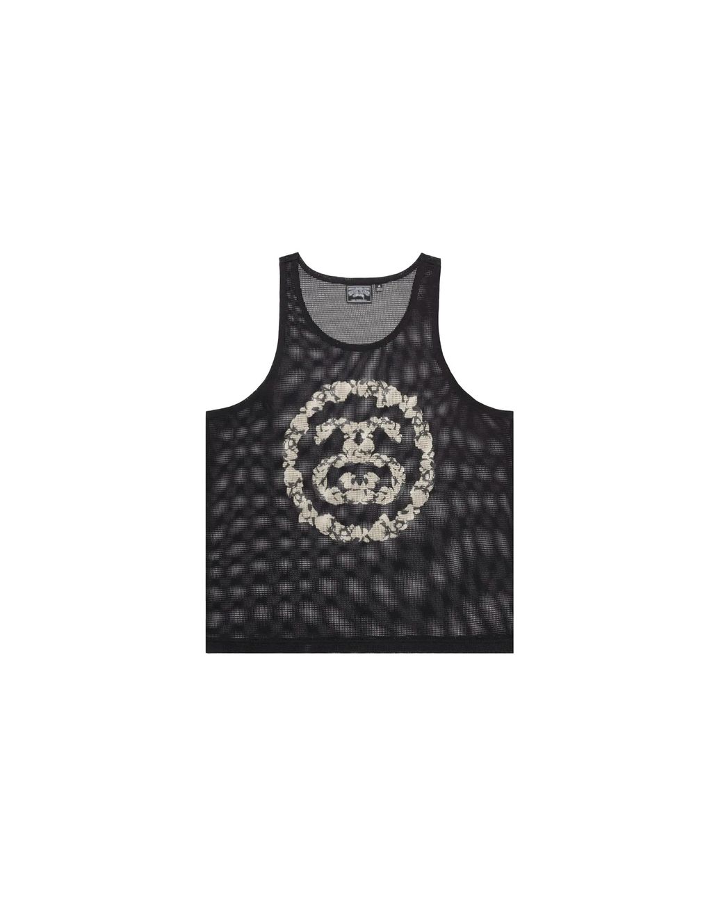 DENIM TEARS Black Stussy Mesh Tank Top Dt587" for men