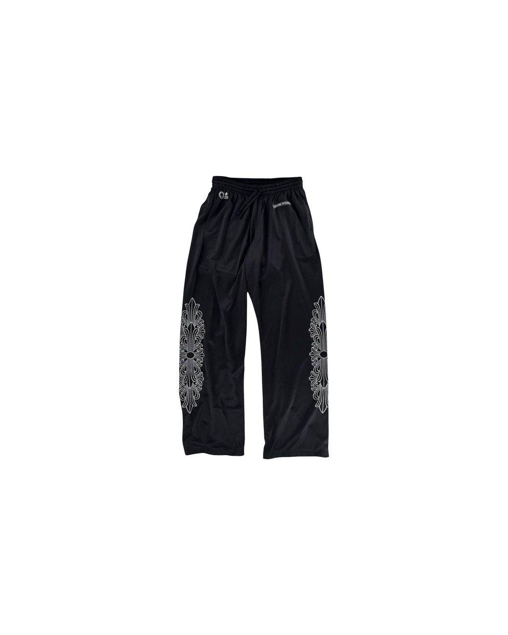 Chrome Hearts Black Mesh Varsity Pants Chrm1887" for men