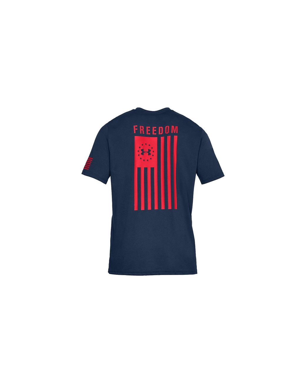 Under Armour Blue Freedom Flag T-Shirt "Academy 1333350 409" for men