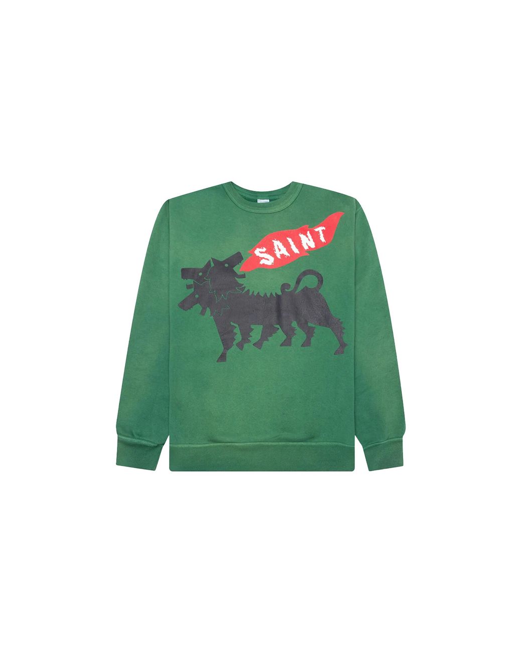 SAINT Mxxxxxx Green Cerberus Crewneck Sweatshirt Camo" Sm A23 0000 021" for men