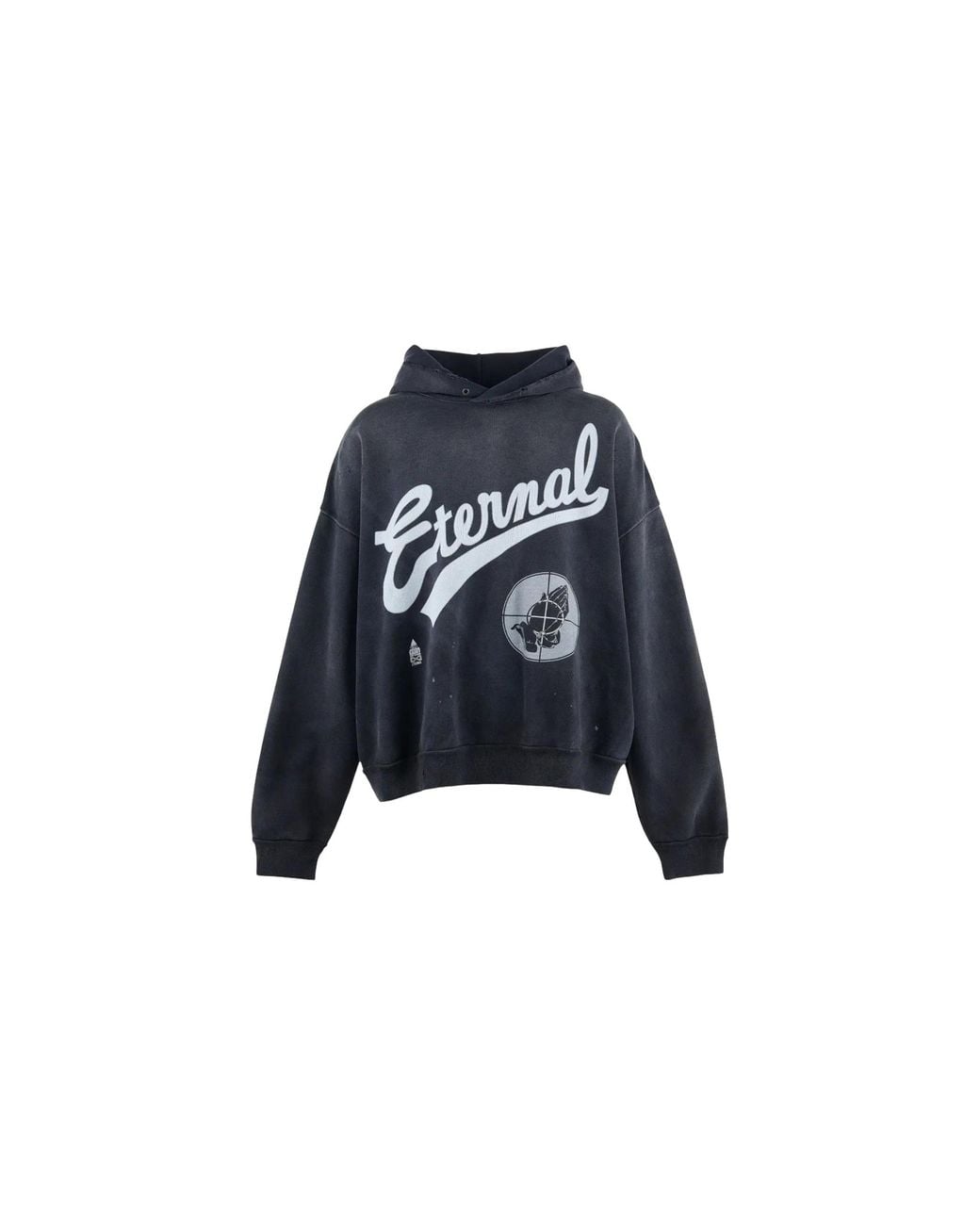 SAINT Mxxxxxx Black Eternal Hoodie Sm Hr3 0000 C03" for men