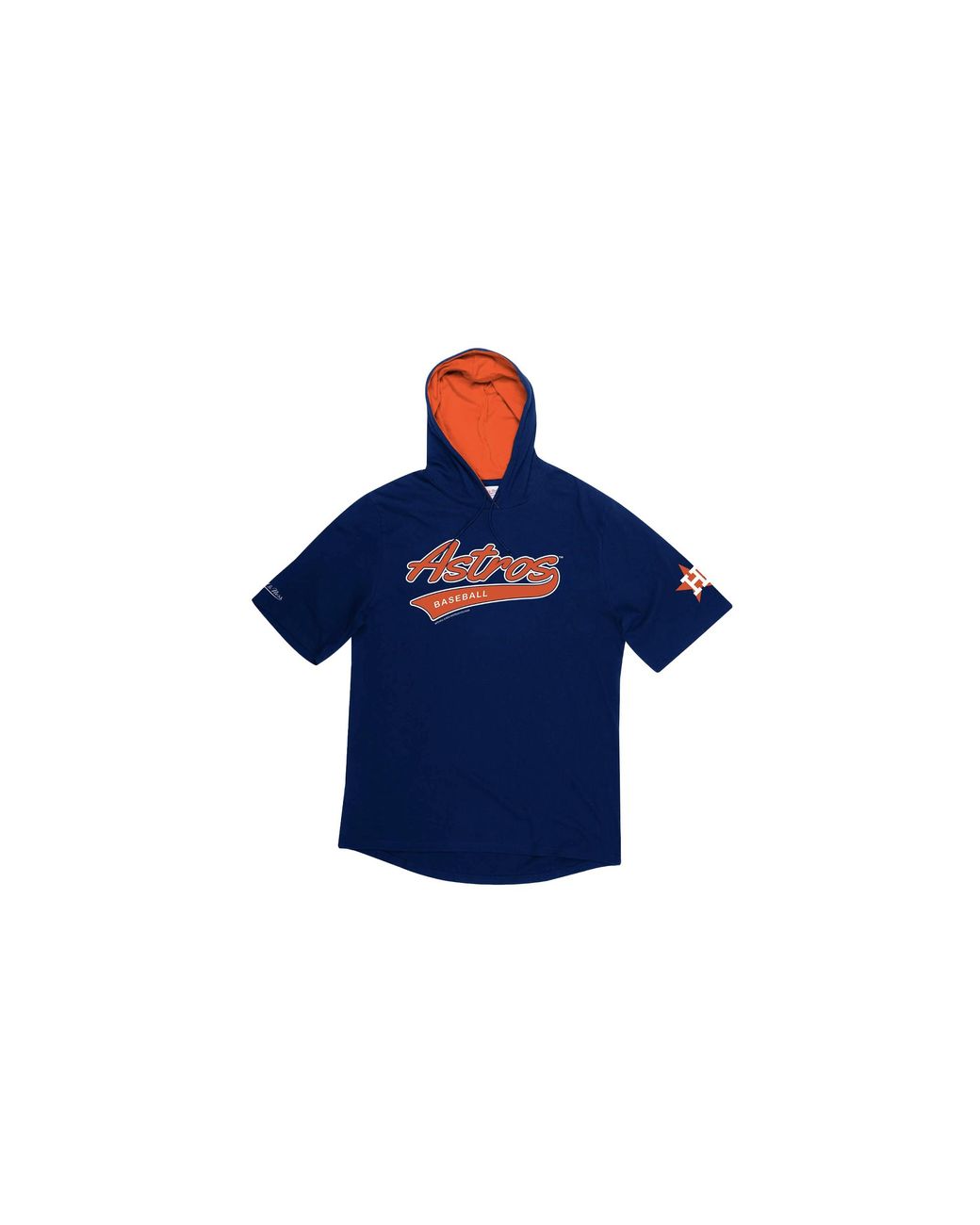Mitchell & Ness Blue Mlb Short Sleeve Hoodie "Houston Astros" Hdssaj19007 Hasnavy" for men