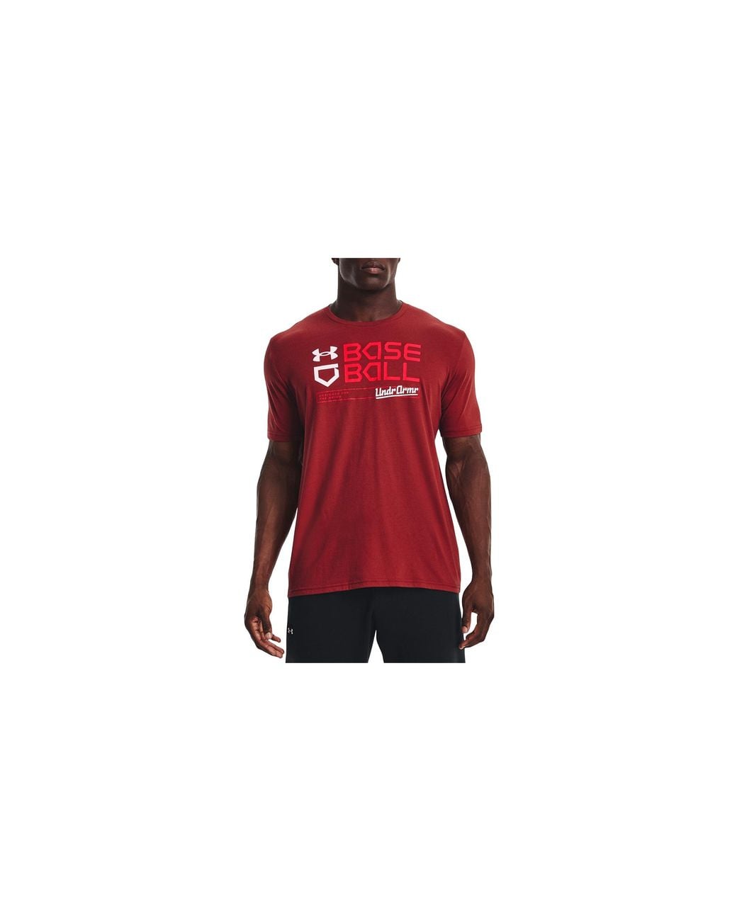 Under Armour Red Woodmark T-Shirt 1374008 610" for men
