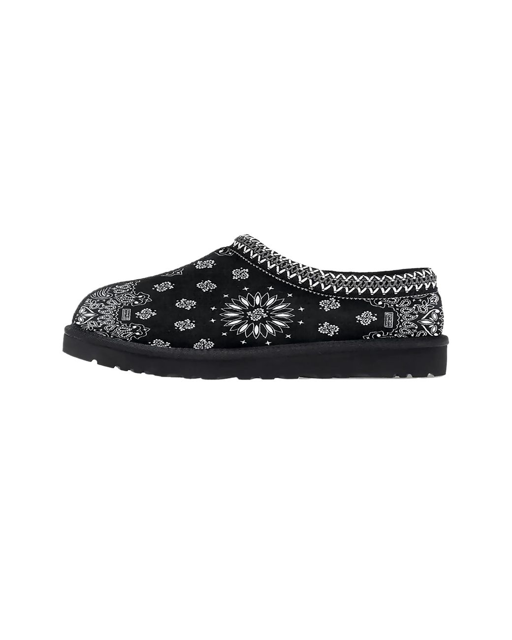 Bravest Studios Black Paisley Slippers Bs44" for men