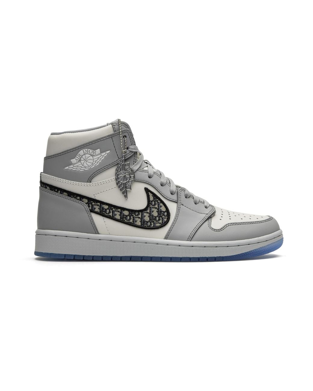 Nike Gray Air 1 Retro High "Dior" Cn8607 002" for men