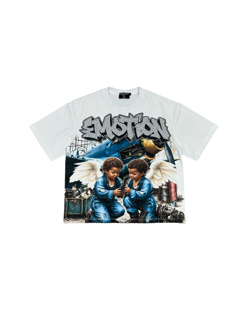 Mixed Emotions Black Airborne T-Shirt Mixe116" for men