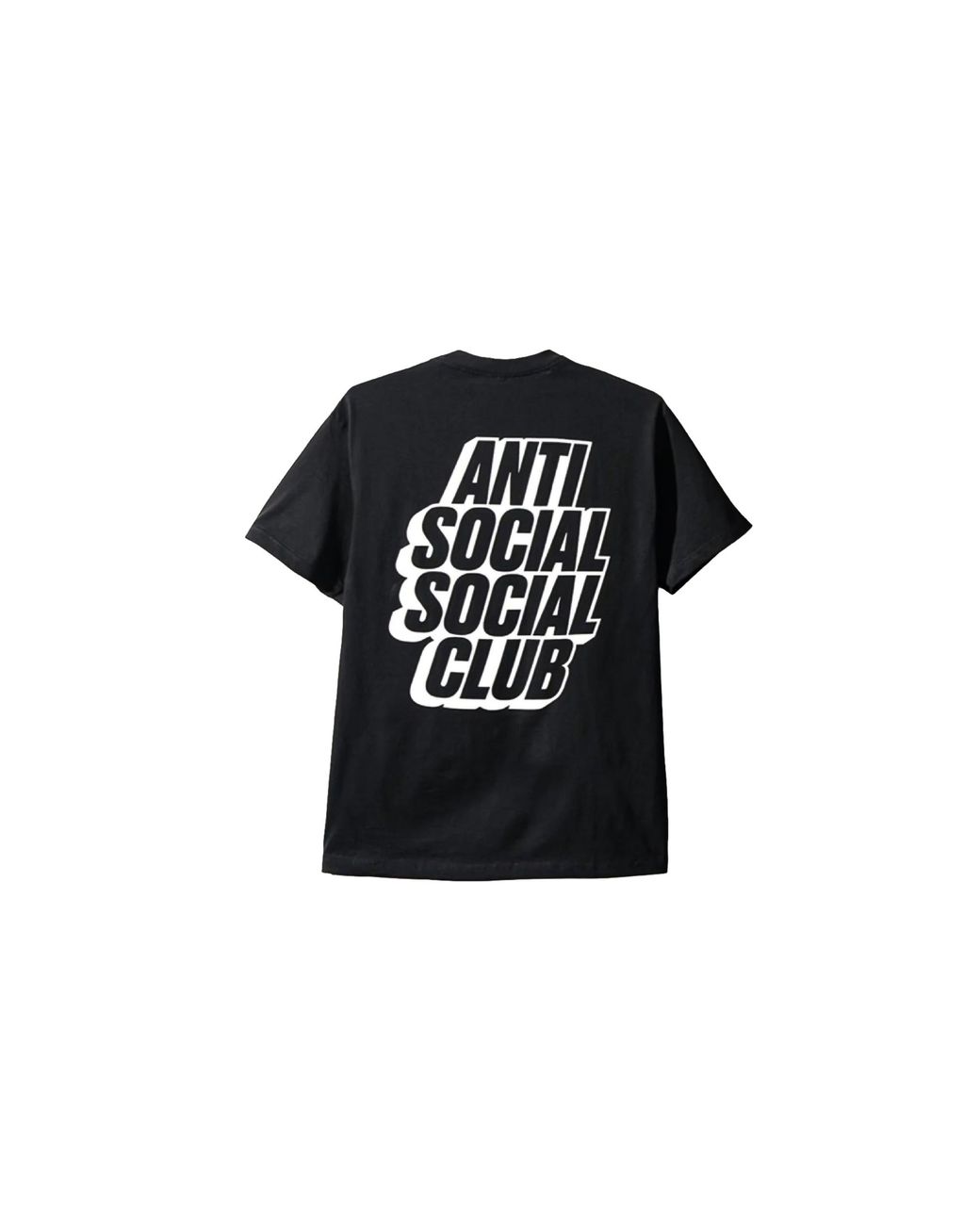 ANTI SOCIAL SOCIAL CLUB Black Blocked Logo T-Shirt Assc035" for men