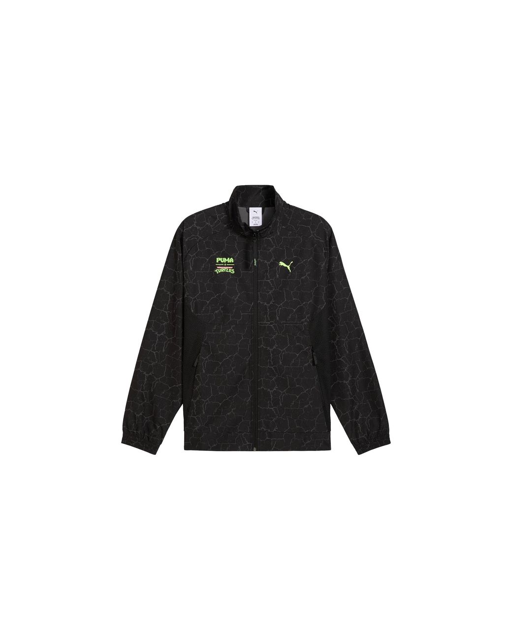 PUMA Black Tech Relaxed Track Jacket "Tmnt- 630102 01" for men