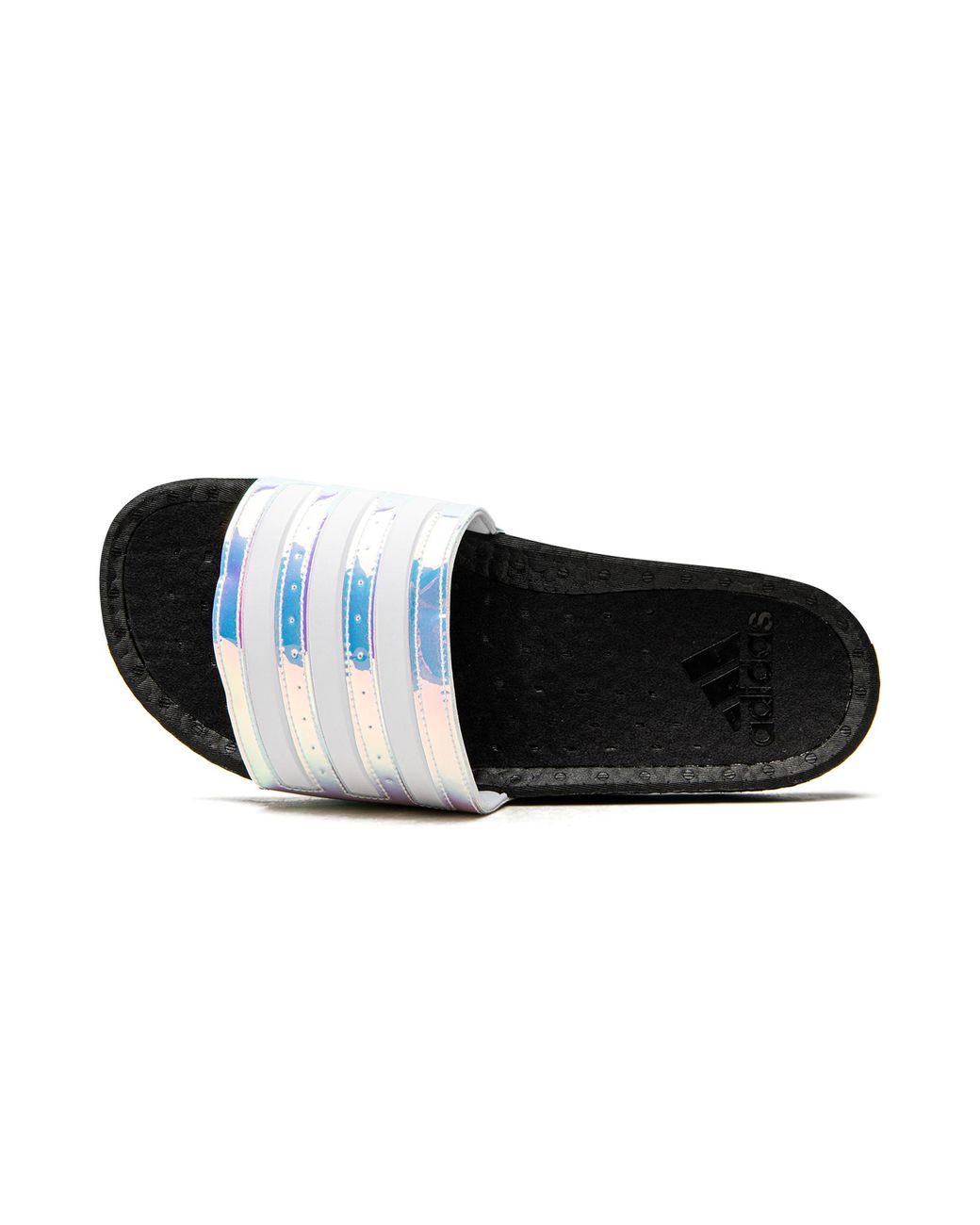 Adidas Black Adilette Boost "Iridescent" Fz2565" for men