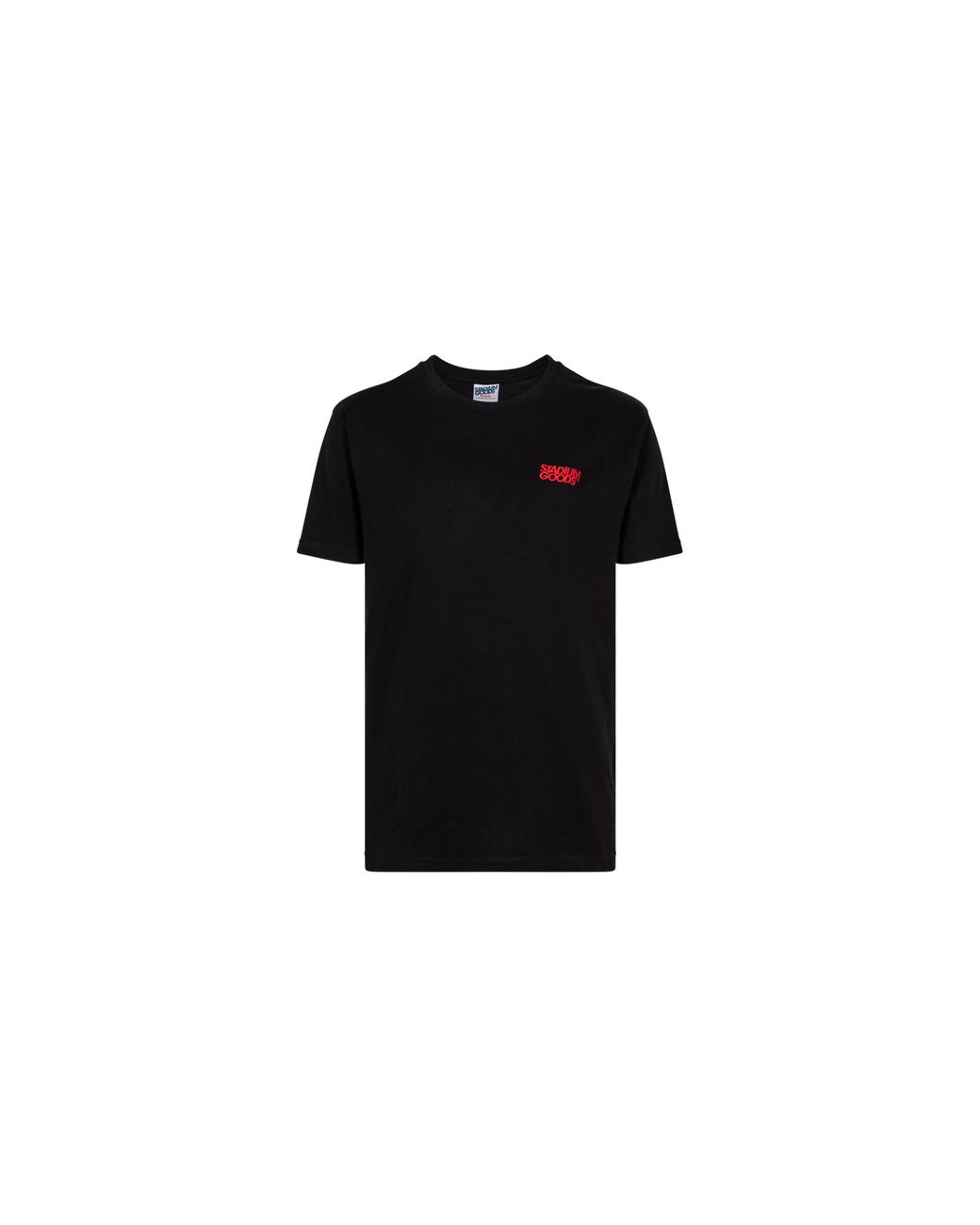 Stadium Goods Black Stacked Embroidery Logo T-Shirt - Sgs0519"