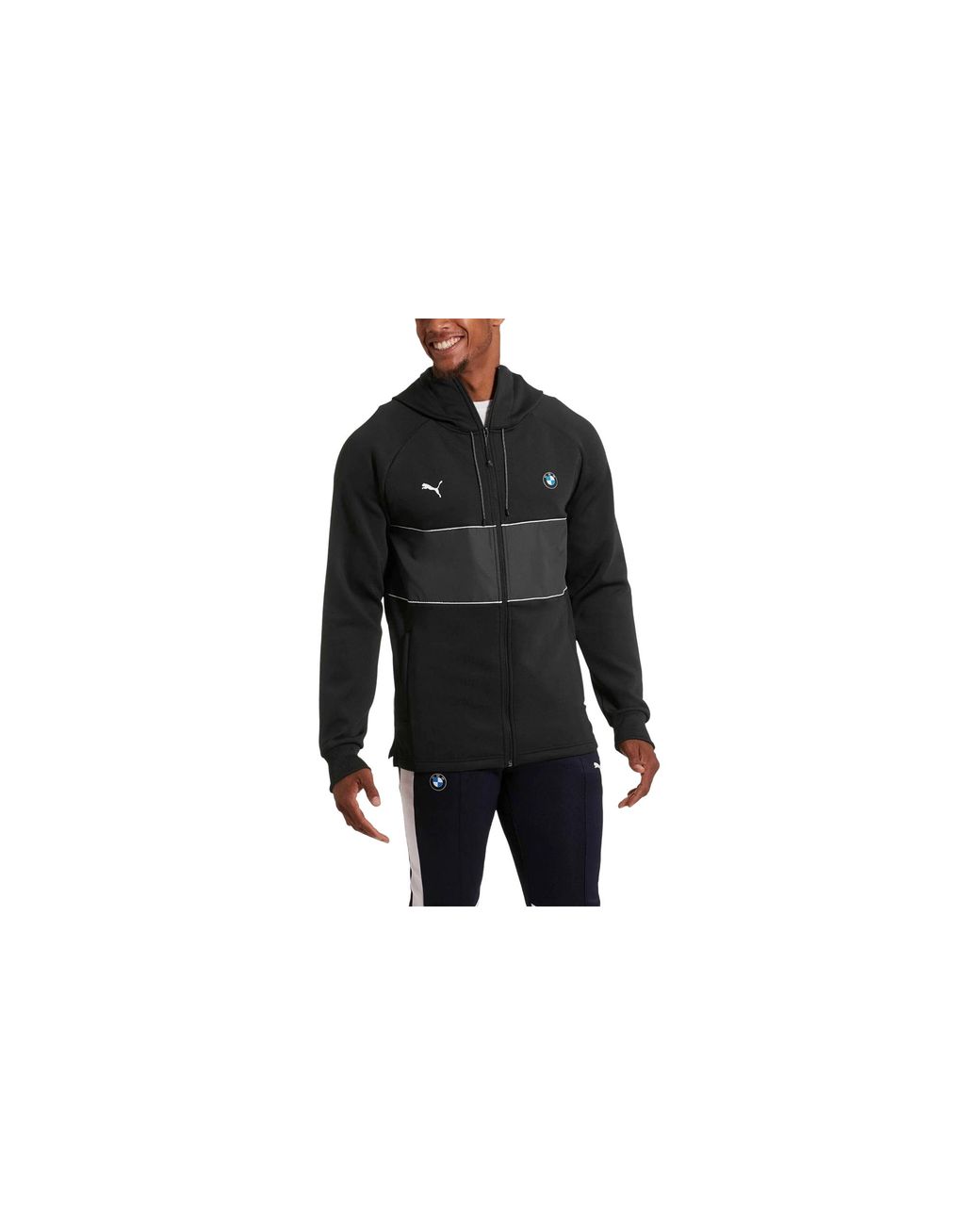 PUMA Black Bmw Motorsport Life Sweat Jacket 577778 01" for men