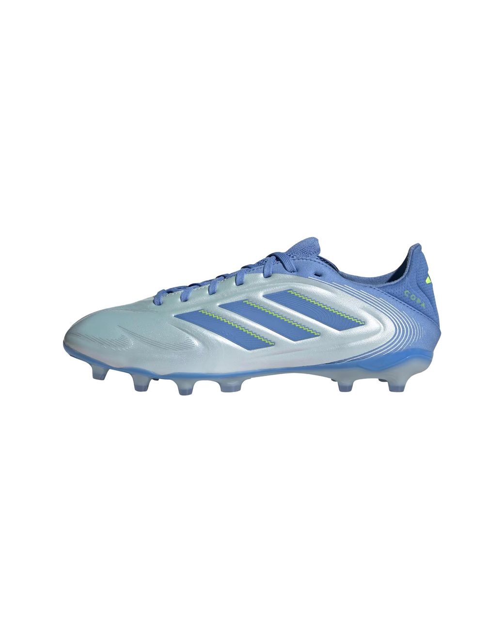 Adidas Blue Copa Pure 3 Pro Firm Ground Cleats "Halo Fusion Lucid Lemon" Id9043" for men