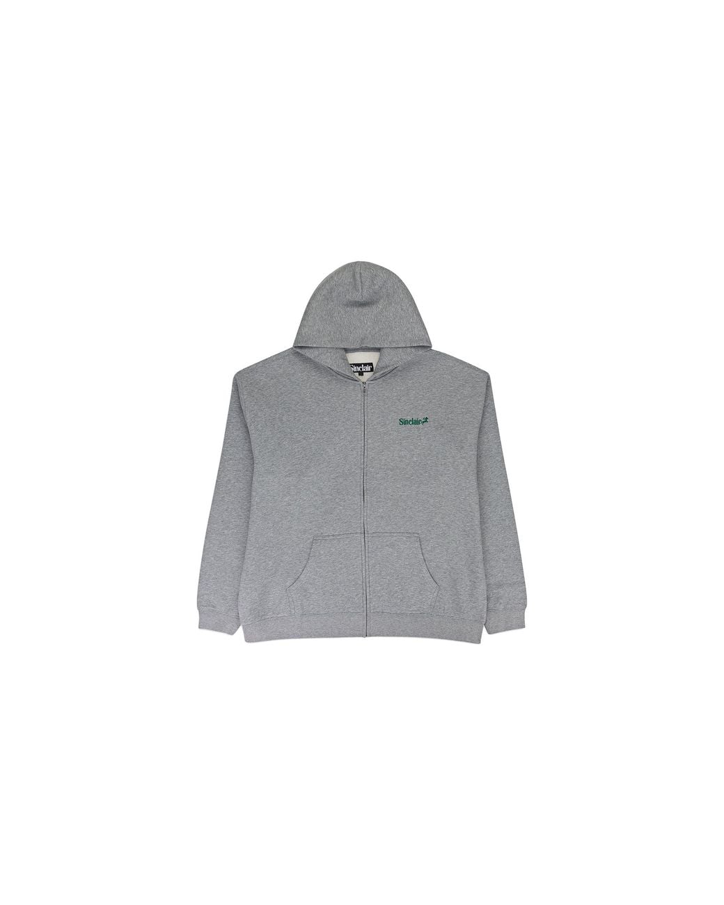 Sinclair Black Heather Zip Up Essential Hoodie "Heather" Slr Xhds 0016" for men