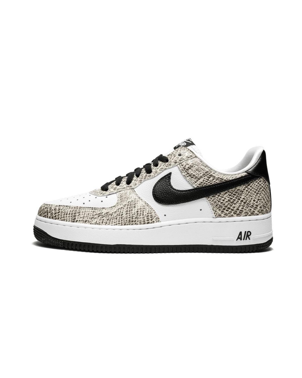 Nike Black Air Force 1 Low Retro "Cocoa Snake 2018" 845053 104" for men