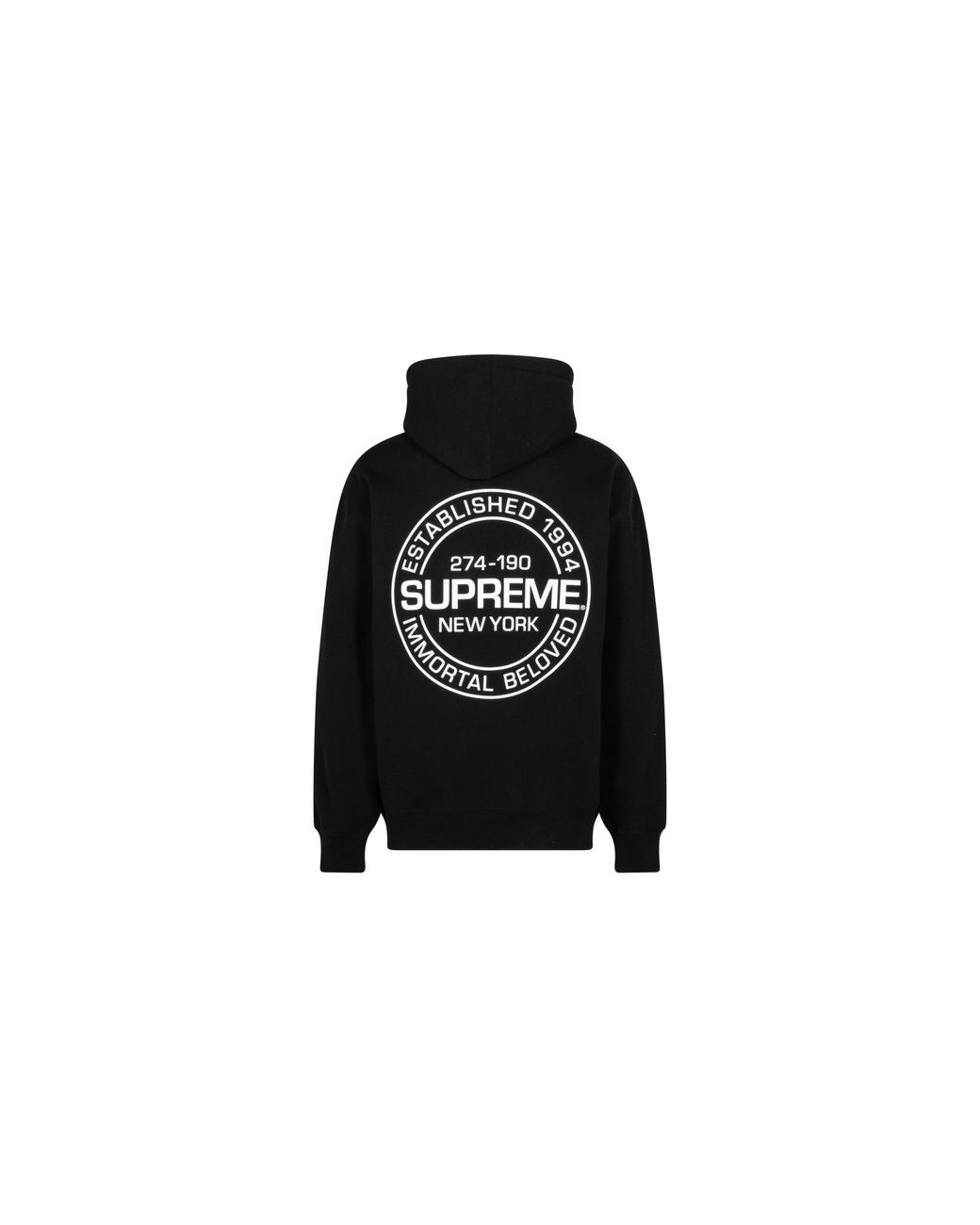Supreme Black Immortal Hooded Sweatshirt "Ss24
