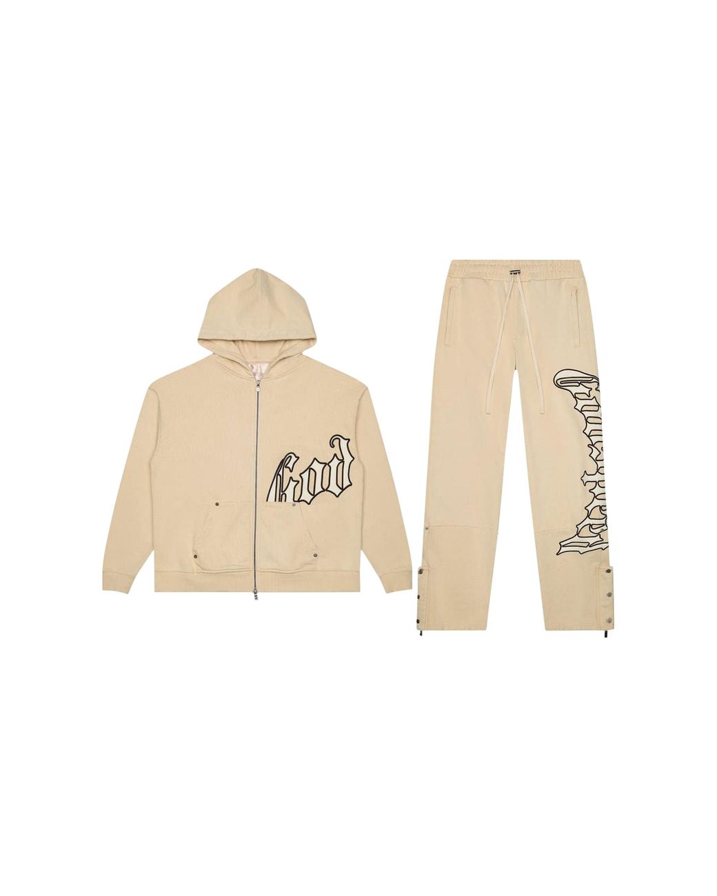 GODSPEED NEW YORK Black Og Logo Sweatsuit V2 "Creme/Bone" Hk4R2Ky4" for men