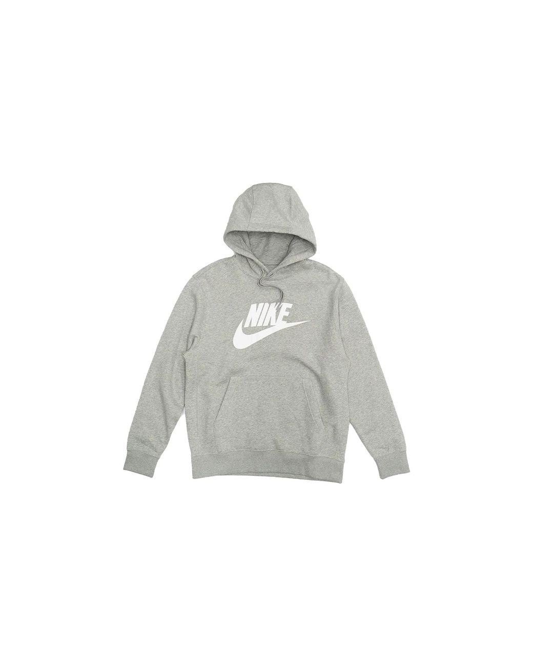 Nike Black Sportswear Club Fleece Graphic Pullover Hoodie "Heather" Bv2973 063" for men