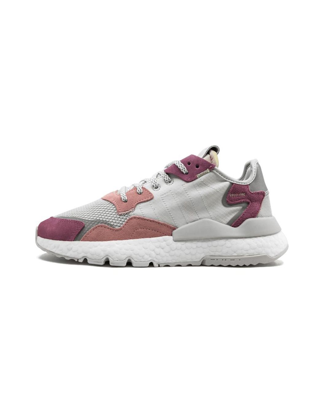 adidas nite jogger white pink