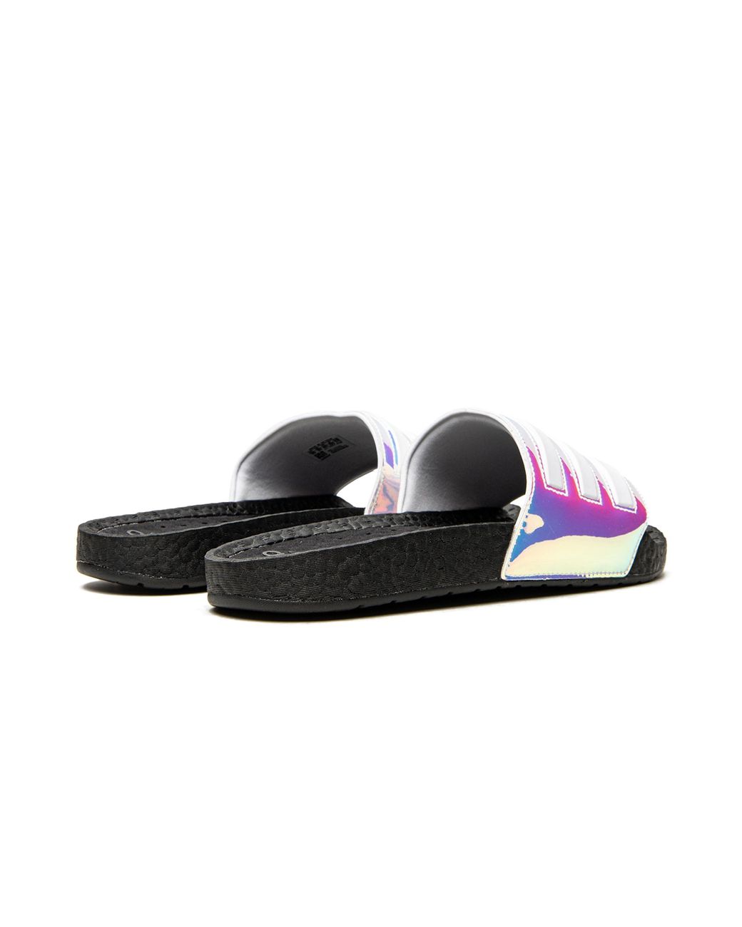 Adidas Black Adilette Boost "Iridescent" Fz2565" for men