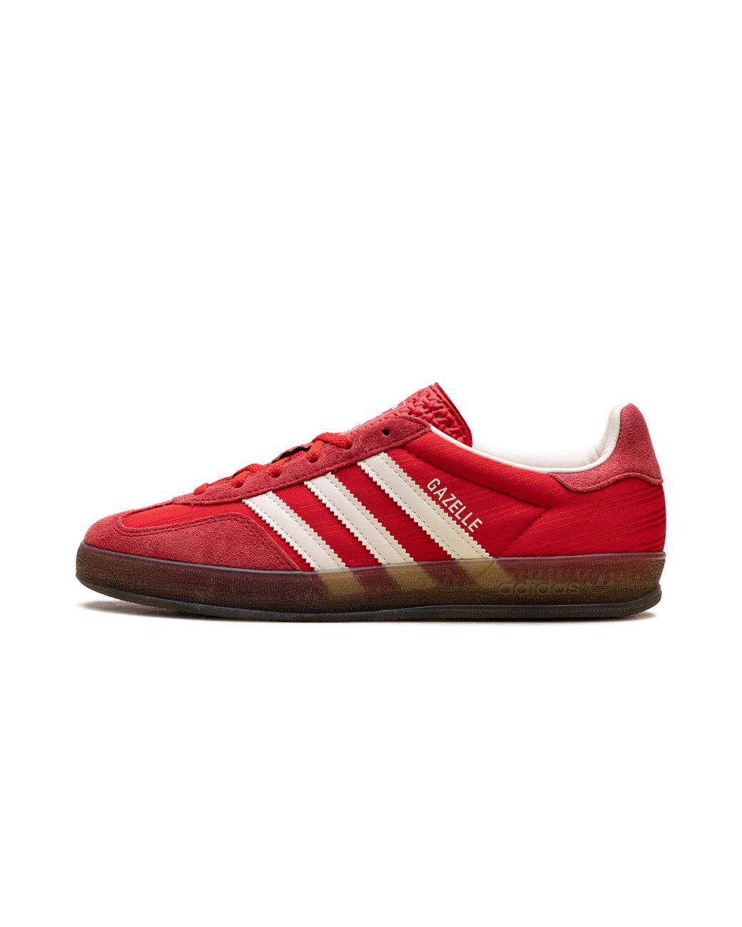 Adidas Red Gazelle Indoor Satin Pinstripe" Js1411"