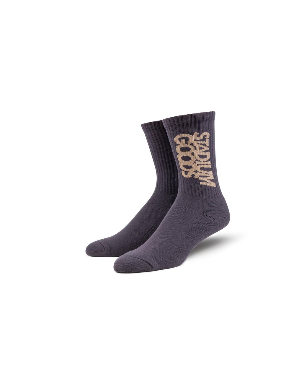 Stadium Goods Black Crew Sock "Soot" Sgs0448"