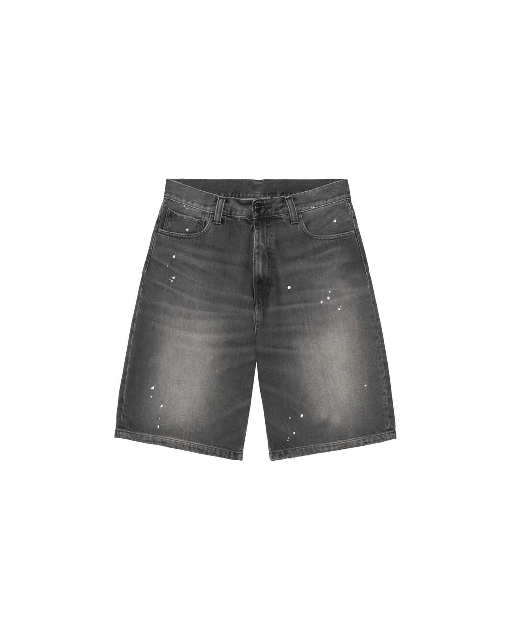 Carhartt Black Landon Shorts Destroy Wash Splatter" I037028 89Ej" for men