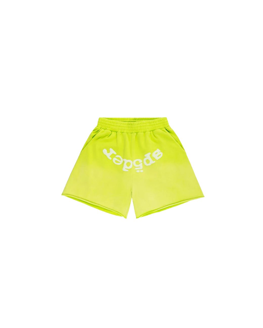 Sp5der Black Og Web V2 Sweatshorts "Acid 50" for men