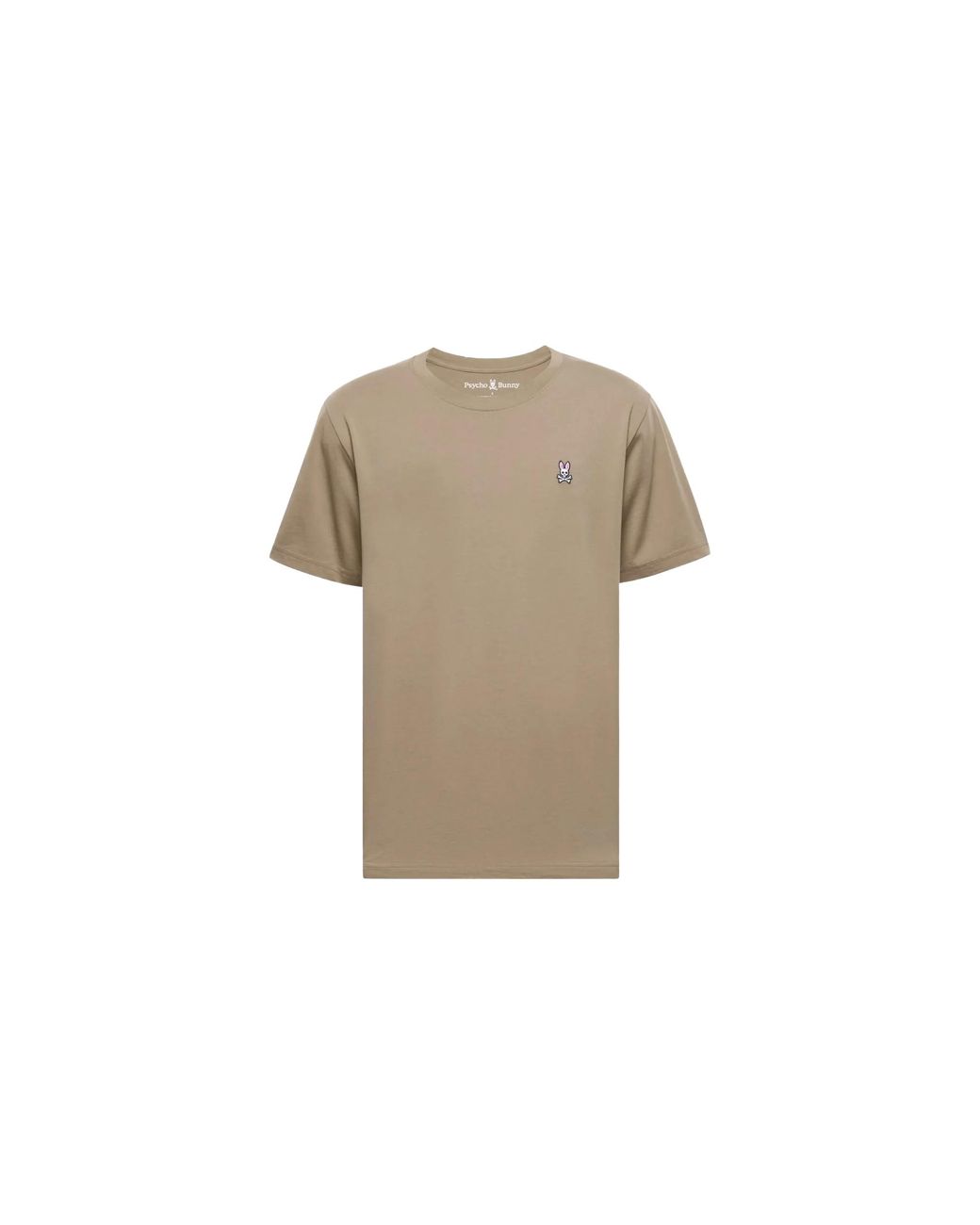 Psycho Bunny Black Classic Crew Neck Antique Taupe T-Shirt Shirt B6U014Crpc Atp" for men