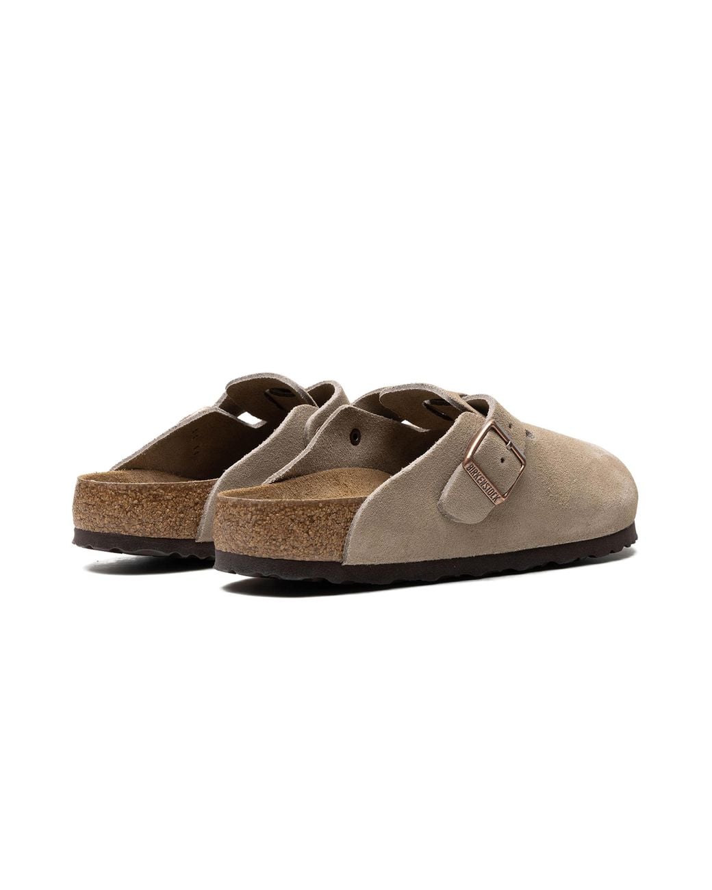 Birkenstock Black Boston Soft Footbed "Suede Taupe" 560771" for men