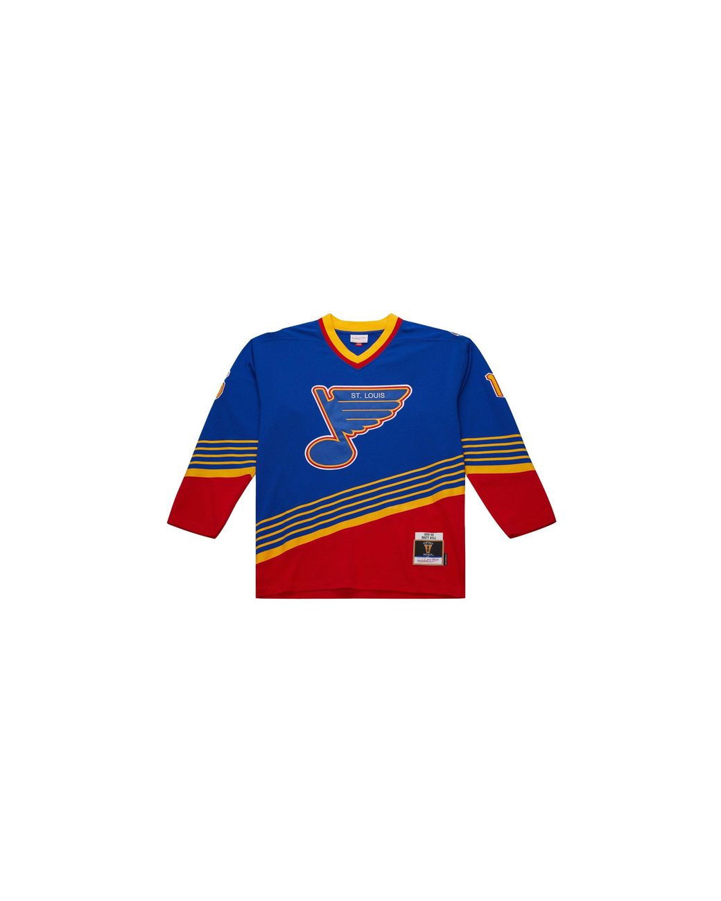 Mitchell & Ness Nhl Dark Jersey Blues 1995 Brett Hull "Dark Royal" Jy9051 Sludkry" for men