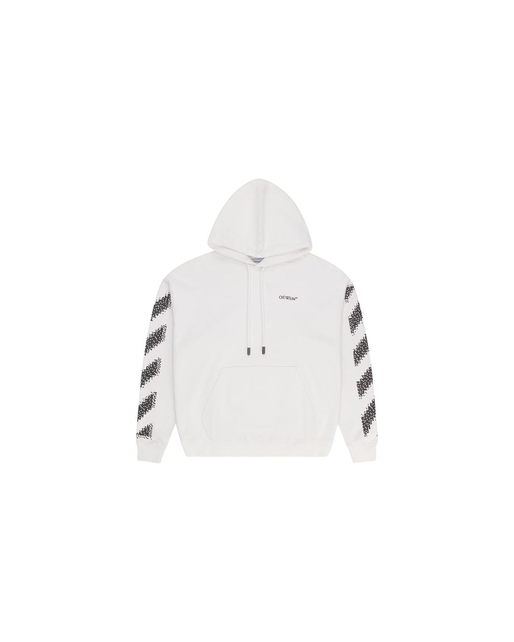 Off-White c/o Virgil Abloh Black Pixel Diagonal Skate Hoodie 44Mbb085G5F004 100" for men