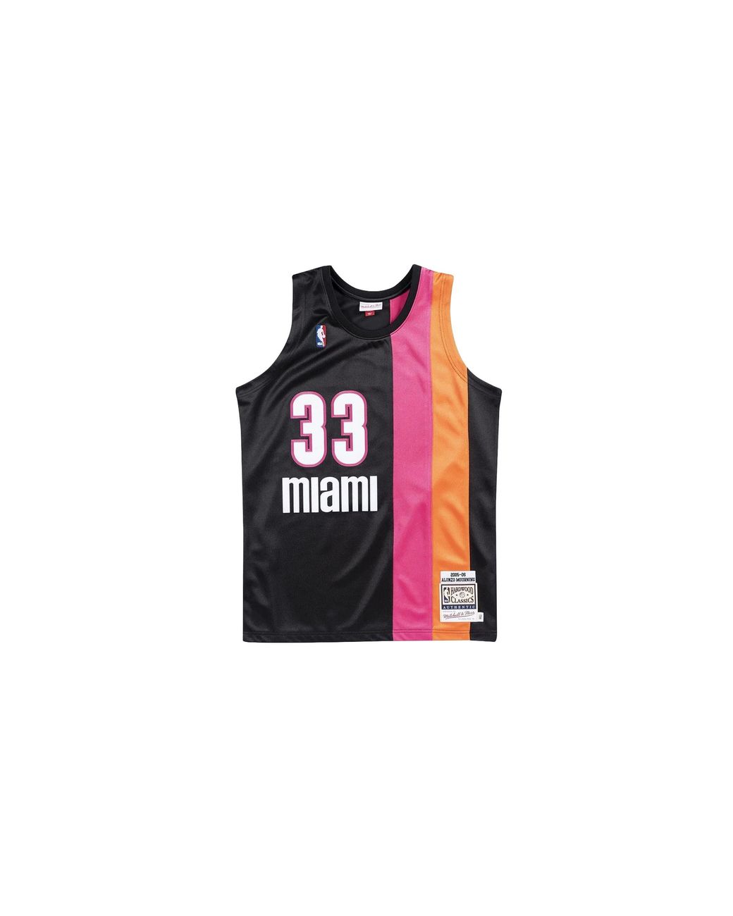 Mitchell & Ness Black Nba Alonzo Mourning Authentic Jersey "2005-06 Miami Heat Alternate for men