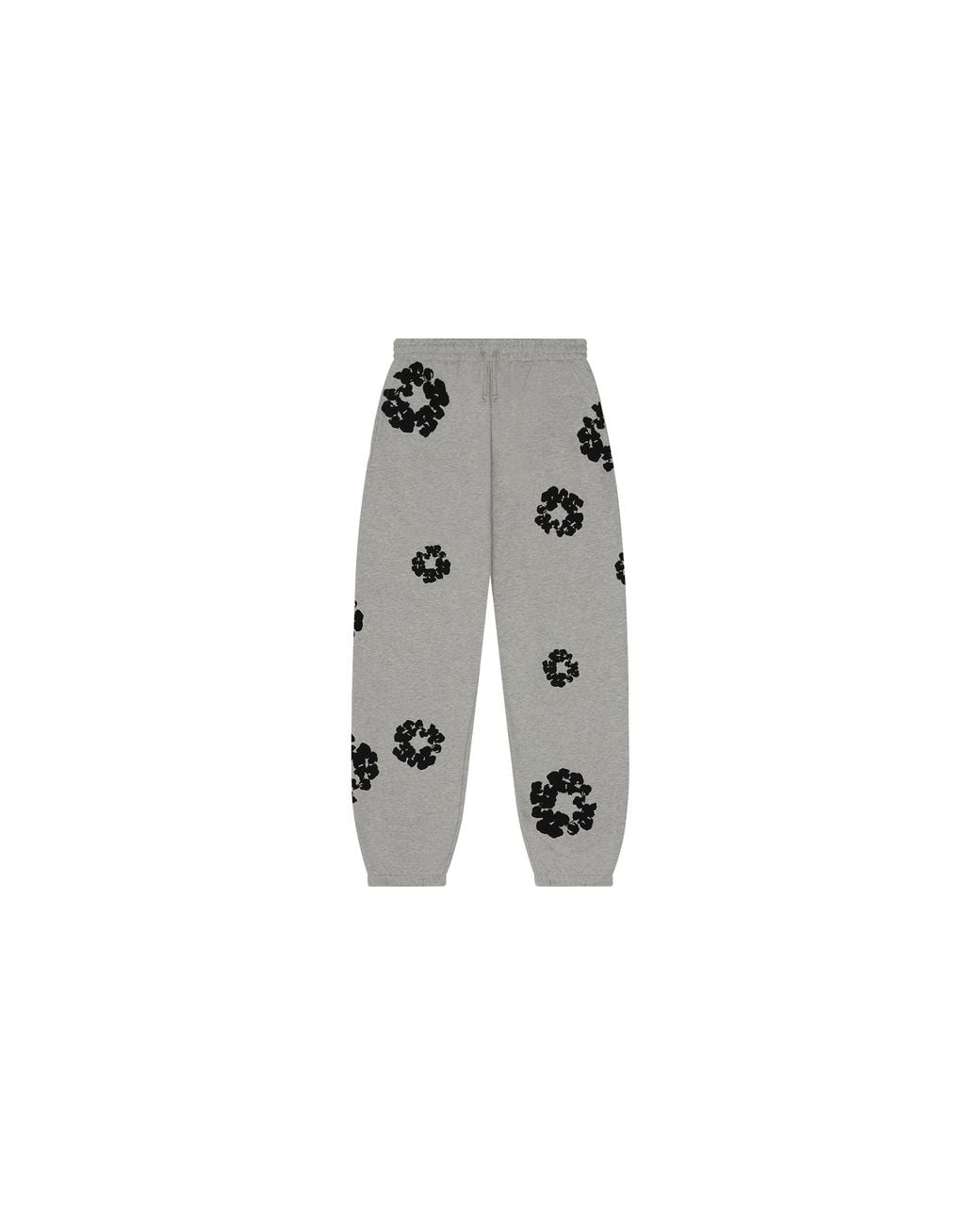 DENIM TEARS Black Cotton Wreath Sweatpants Dt1039" for men