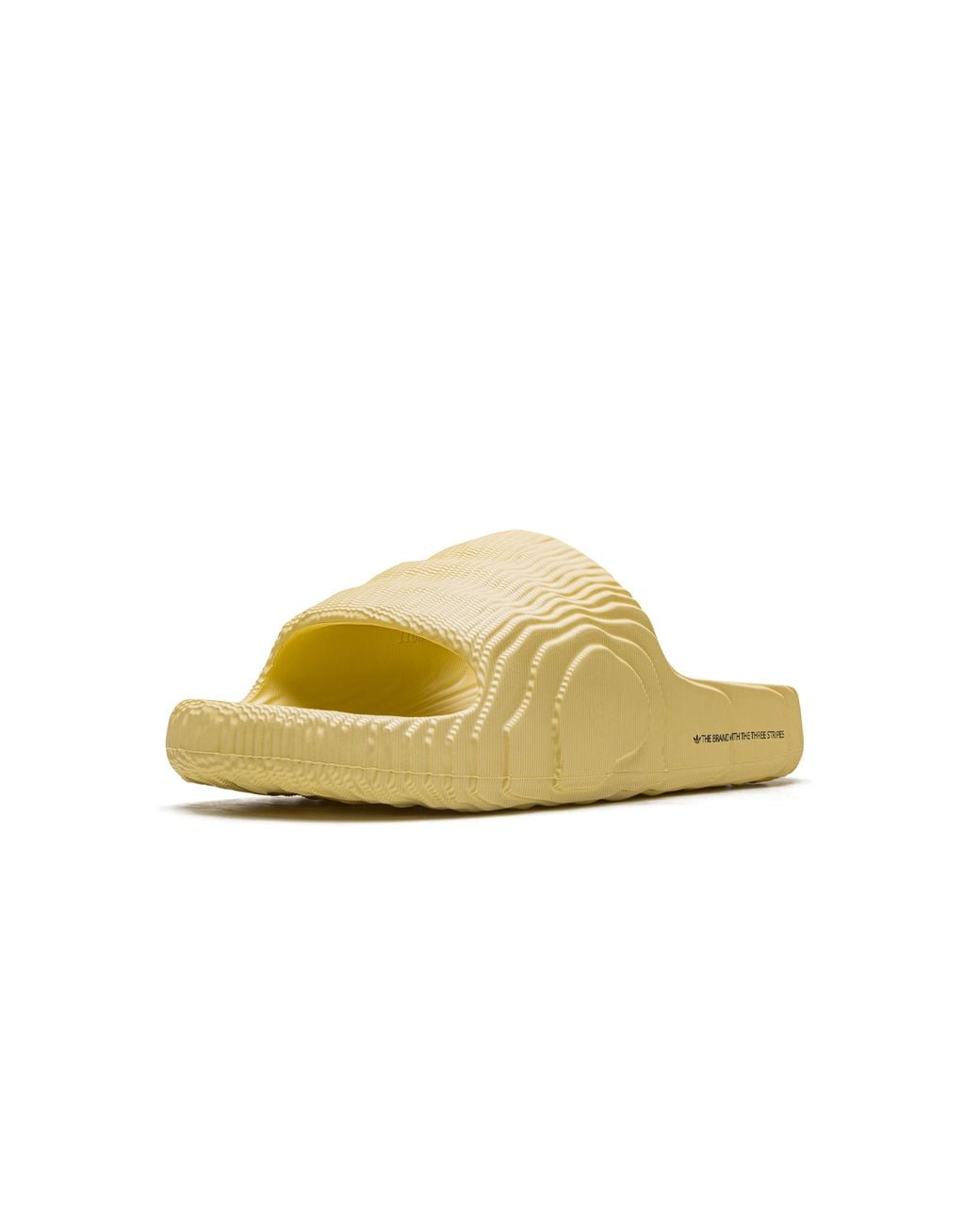 Adidas Yellow Adilette 22 Slides "St Desert Sand" Gx6945" for men