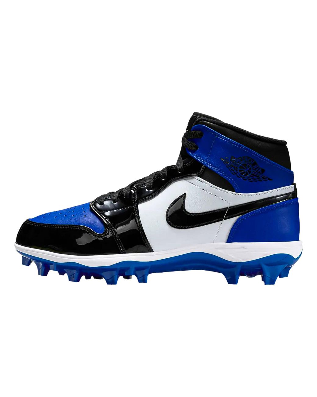 Nike Blue 1 Mid Td Cleat "Game Royal Patent" Fj6805 401" for men