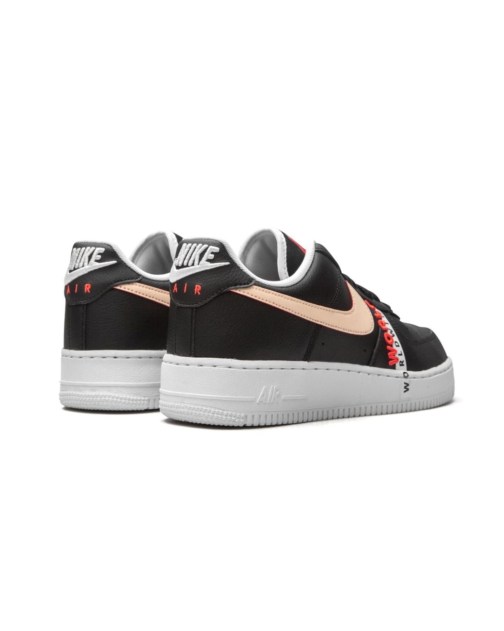 Nike Black Air Force 1 '07 Lv8 Worldwide "Worldwide Pack" Ck6924 001" for men